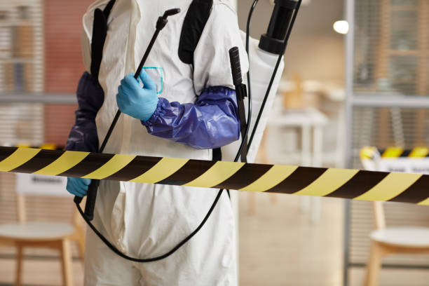 Professional Biohazard Cleanup technician working in Mount Airy, GA